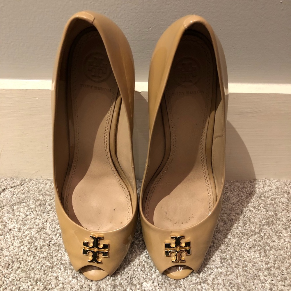 Tory Burch Wedge Peep Toe